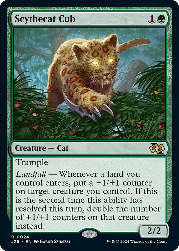 Scythecat Cub [Foundations Jumpstart] MTG Single Magic: The Gathering | Red Claw Gaming