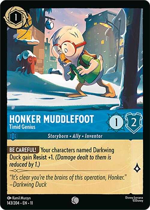 Honker Muddlefoot - Timid Genius (143/204) [Winterspell] Lorcana Single Disney | Red Claw Gaming