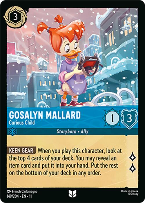 Gosalyn Mallard - Curious Child (149/204) [Winterspell] Lorcana Single Disney | Red Claw Gaming