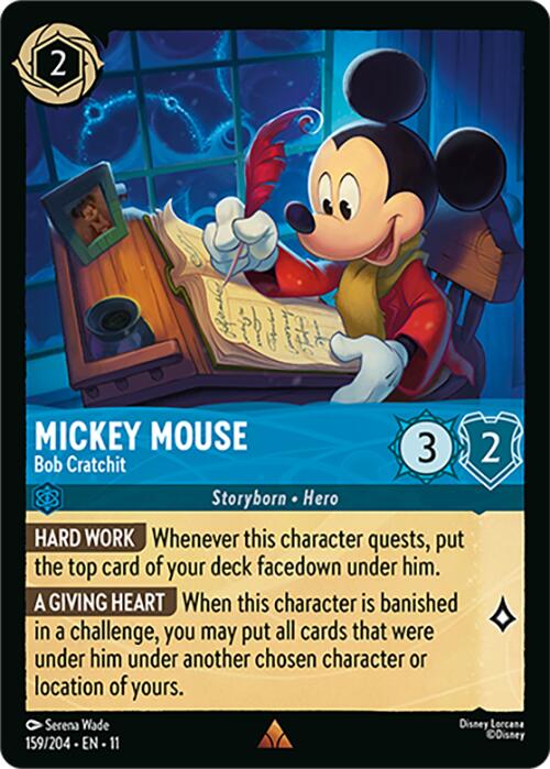Mickey Mouse - Bob Cratchit (159/204) [Winterspell] Lorcana Single Disney | Red Claw Gaming