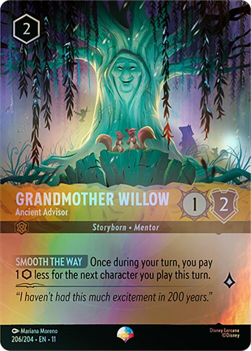 Grandmother Willow - Ancient Advisor (Epic) (206/204) [Winterspell] Lorcana Single Disney | Red Claw Gaming