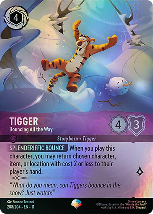 Tigger - Bouncing All the Way (Epic) (208/204) [Winterspell] Lorcana Single Disney | Red Claw Gaming