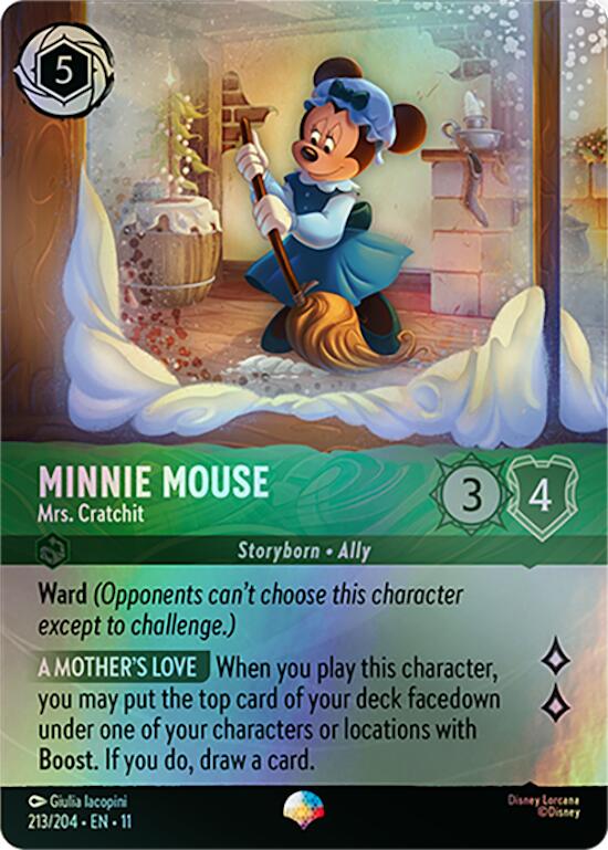 Minnie Mouse - Mrs. Cratchit (Epic) (213/204) [Winterspell] Lorcana Single Disney | Red Claw Gaming