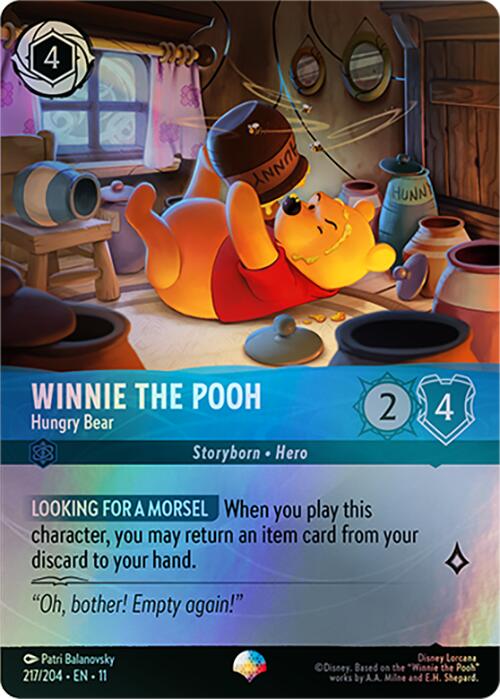 Winnie the Pooh - Hungry Bear (Epic) (217/204) [Winterspell] Lorcana Single Disney | Red Claw Gaming