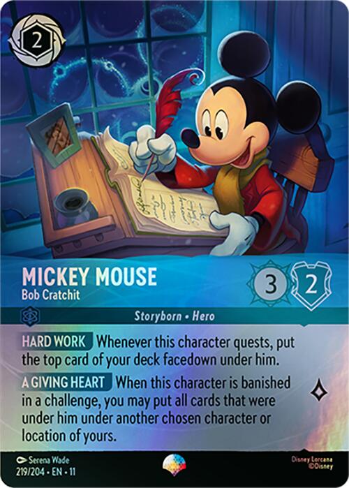 Mickey Mouse - Bob Cratchit (Epic) (219/204) [Winterspell] Lorcana Single Disney | Red Claw Gaming
