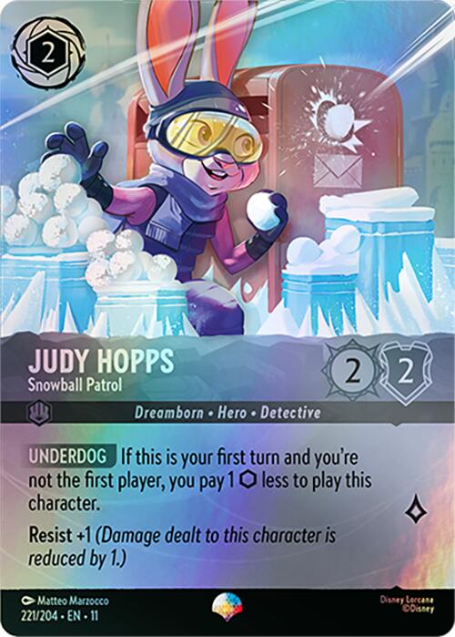 Judy Hopps - Snowball Patrol (Epic) (221/204) [Winterspell] Lorcana Single Disney | Red Claw Gaming