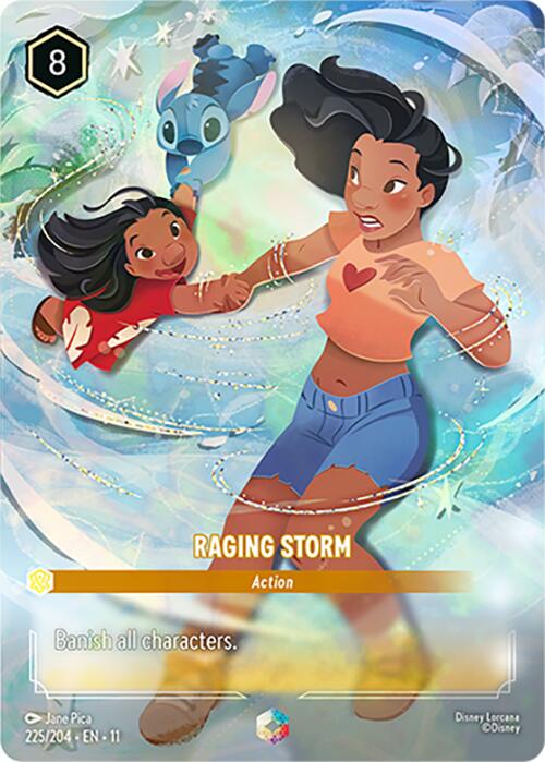 Raging Storm (Enchanted) (225/204) [Winterspell] Lorcana Single Disney | Red Claw Gaming