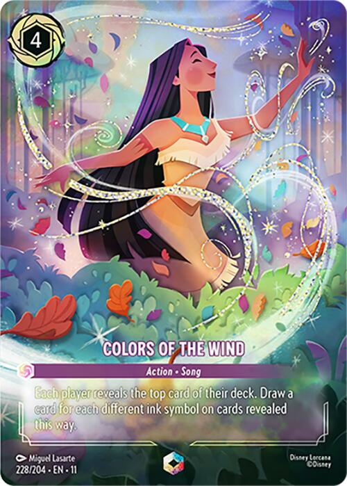 Colors of the Wind (Enchanted) (228/204) [Winterspell] Lorcana Single Disney | Red Claw Gaming