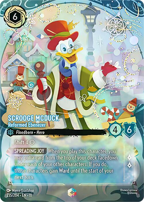 Scrooge McDuck - Reformed Ebenezer (Enchanted) (235/204) [Winterspell] Lorcana Single Disney | Red Claw Gaming