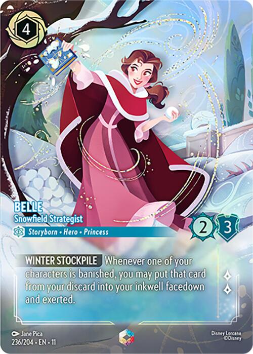 Belle - Snowfield Strategist (Enchanted) (236/204) [Winterspell] Lorcana Single Disney | Red Claw Gaming