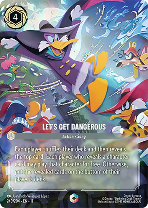 Let's Get Dangerous (Enchanted) (240/204) [Winterspell] Lorcana Single Disney | Red Claw Gaming