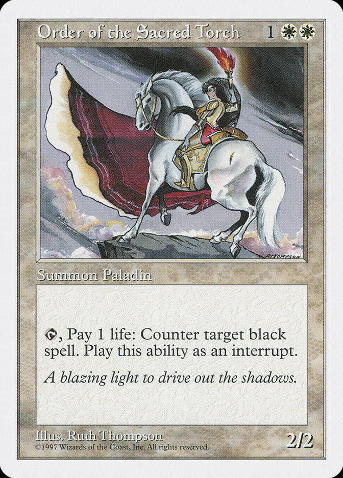 Order of the Sacred Torch [Fifth Edition] MTG Single Magic: The Gathering | Red Claw Gaming