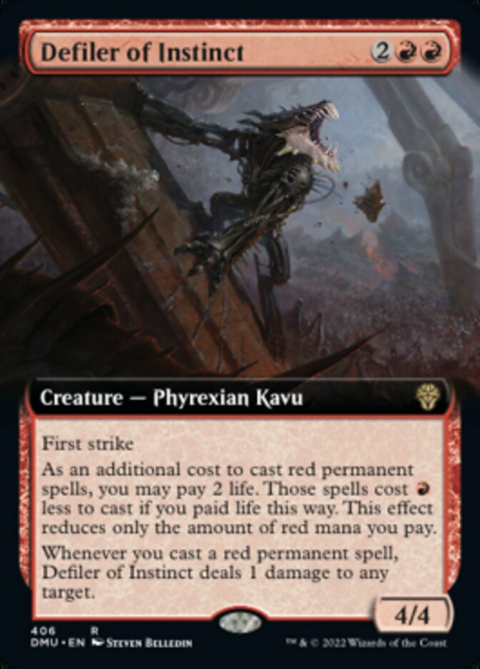 Defiler of Instinct (Extended Art) [Dominaria United] MTG Single Magic: The Gathering | Red Claw Gaming