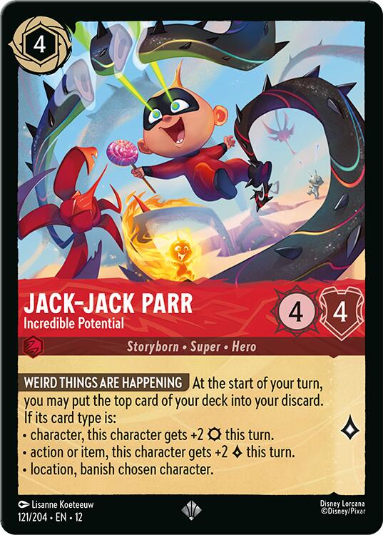 Jack-Jack Parr - Incredible Potential (121/204) [Wilds Unknown] Lorcana Single Disney | Red Claw Gaming