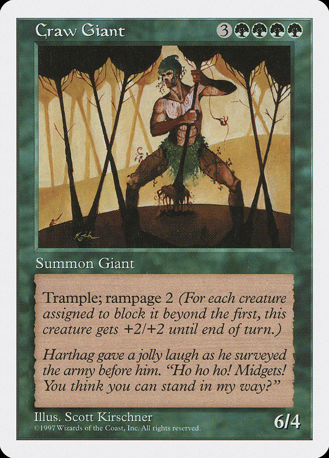 Craw Giant [Fifth Edition] MTG Single Magic: The Gathering | Red Claw Gaming