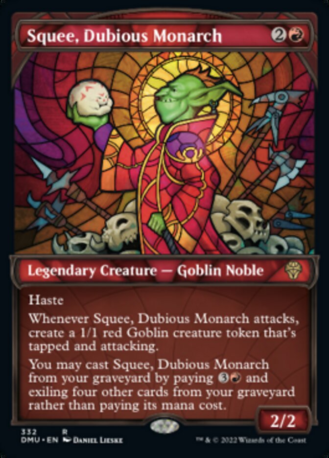 Squee, Dubious Monarch (Showcase Textured) [Dominaria United] MTG Single Magic: The Gathering | Red Claw Gaming