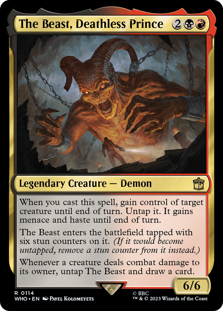 The Beast, Deathless Prince [Doctor Who] MTG Single Magic: The Gathering | Red Claw Gaming