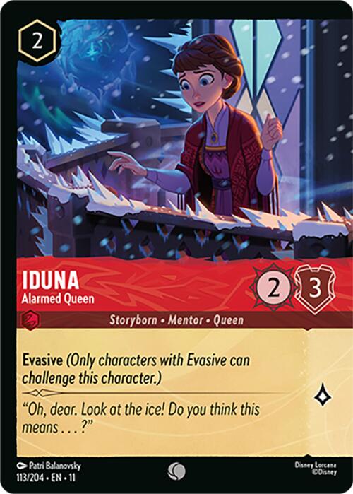Iduna - Alarmed Queen (Foil) (113/204) [Winterspell] Lorcana Single Disney | Red Claw Gaming