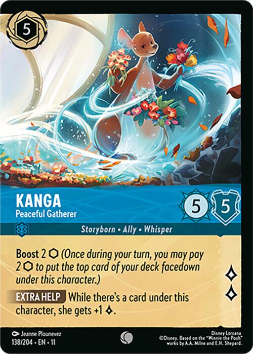 Kanga - Peaceful Gatherer (Foil) (138/204) [Winterspell] Lorcana Single Disney | Red Claw Gaming