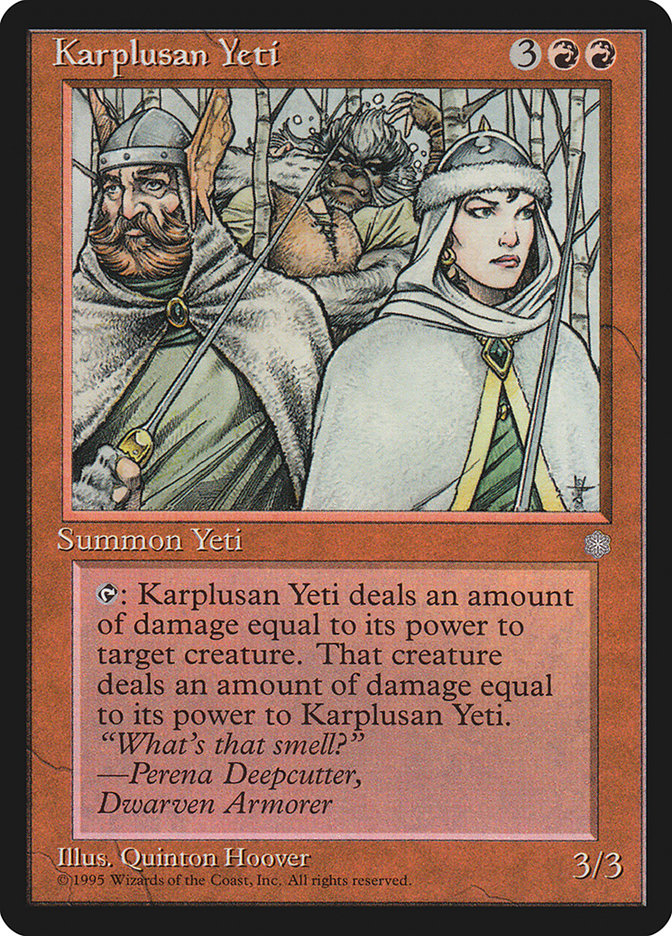 Karplusan Yeti [Ice Age] MTG Single Magic: The Gathering | Red Claw Gaming