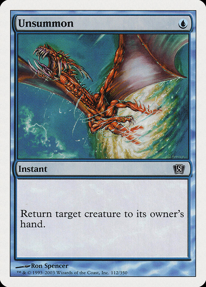 Unsummon [Eighth Edition] MTG Single Magic: The Gathering | Red Claw Gaming