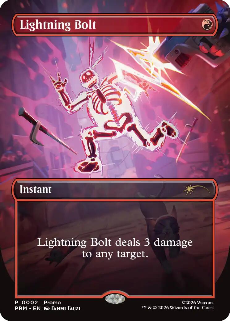 Lightning Bolt (Borderless) [Wizards Play Network 2026] MTG Single Magic: The Gathering | Red Claw Gaming