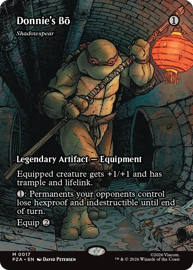 Donnie's Bo - Shadowspear (Borderless) [Teenage Mutant Ninja Turtles Eternal-Legal] MTG Single Magic: The Gathering | Red Claw Gaming