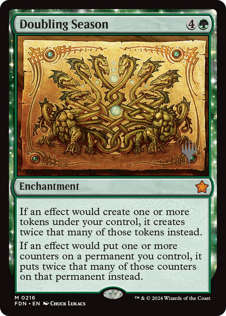 Doubling Season [Foundations Promos] MTG Single Magic: The Gathering | Red Claw Gaming