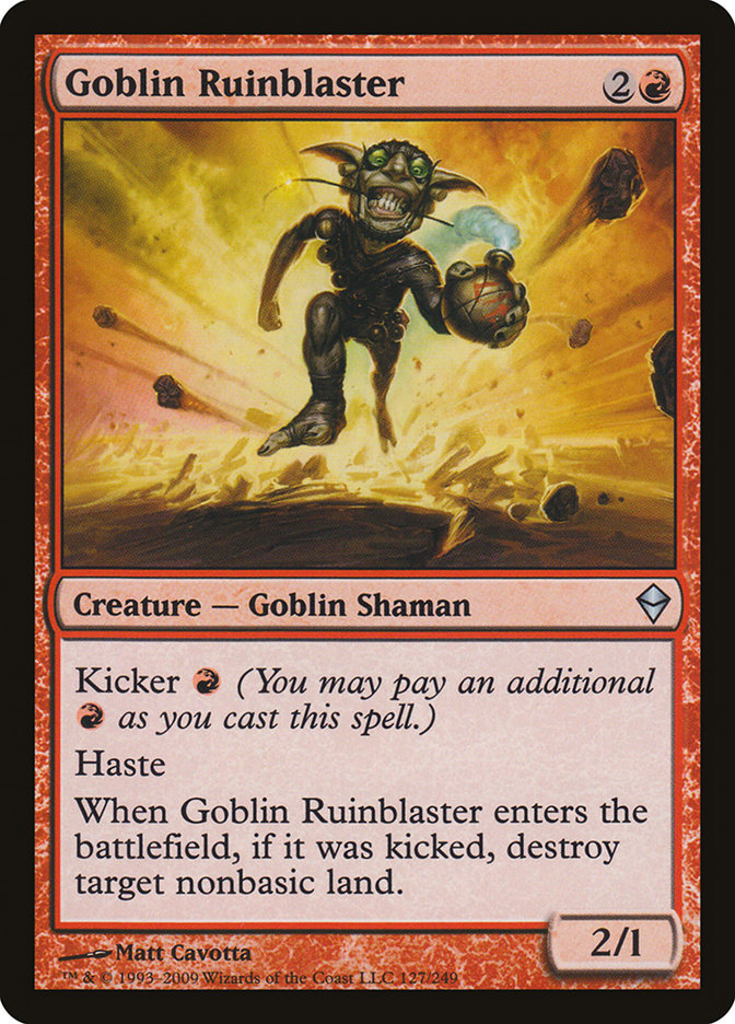 Goblin Ruinblaster [Zendikar] MTG Single Magic: The Gathering | Red Claw Gaming