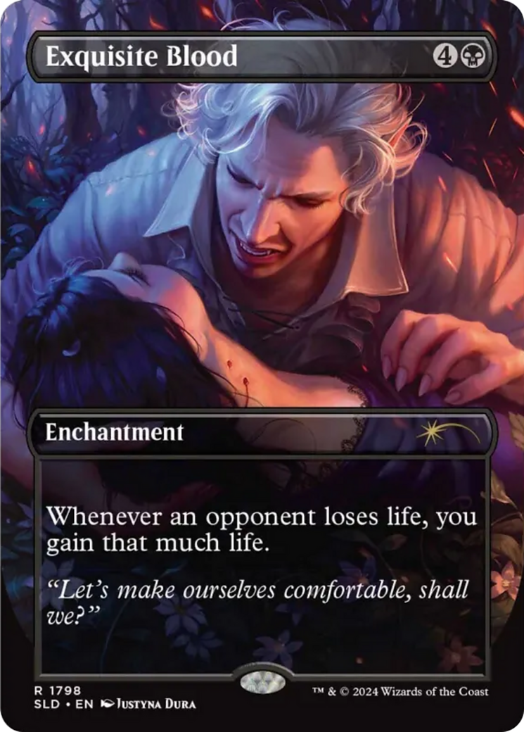 Exquisite Blood (Rainbow Foil) [Secret Lair Drop Series] MTG Single Magic: The Gathering | Red Claw Gaming