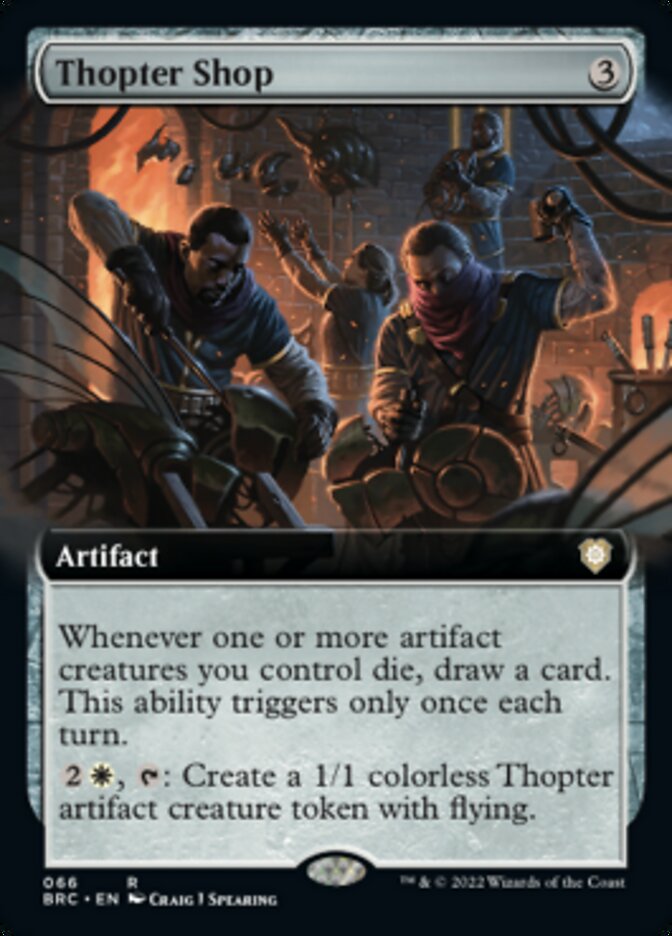Thopter Shop (Extended Art) [The Brothers' War Commander] MTG Single Magic: The Gathering | Red Claw Gaming