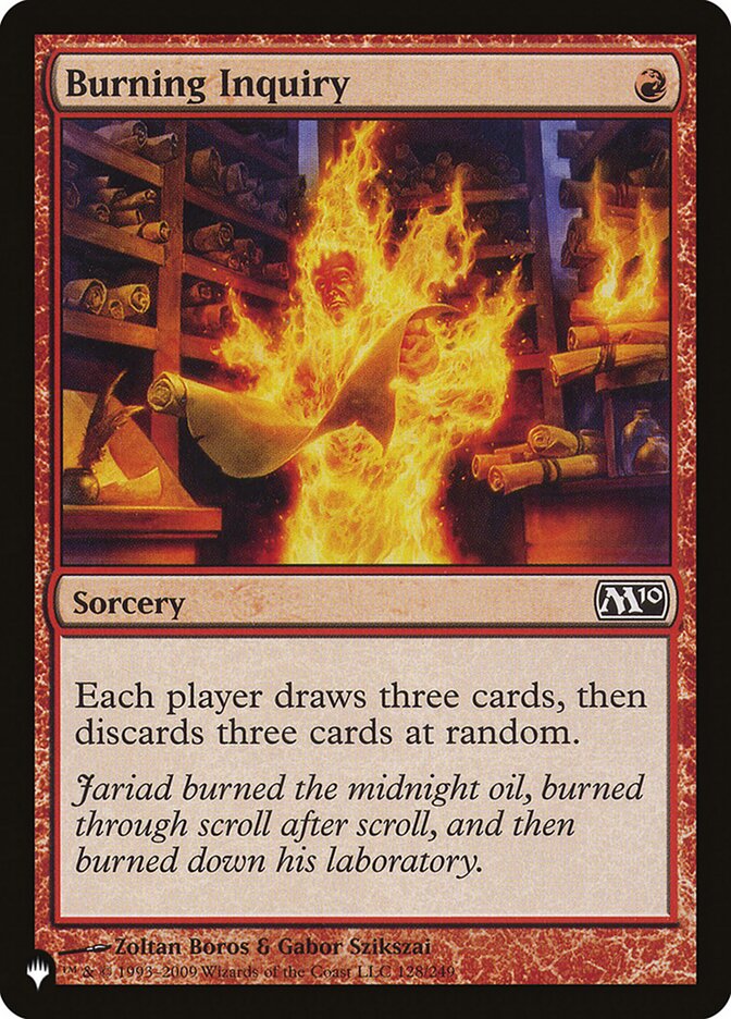 Burning Inquiry [The List] MTG Single Magic: The Gathering | Red Claw Gaming