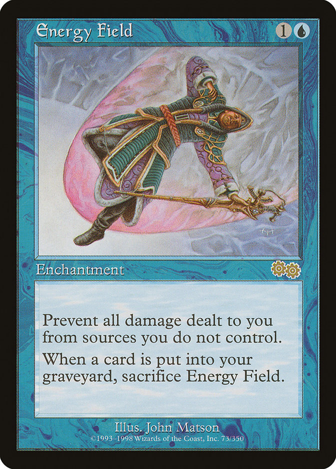 Energy Field [Urza's Saga] MTG Single Magic: The Gathering | Red Claw Gaming