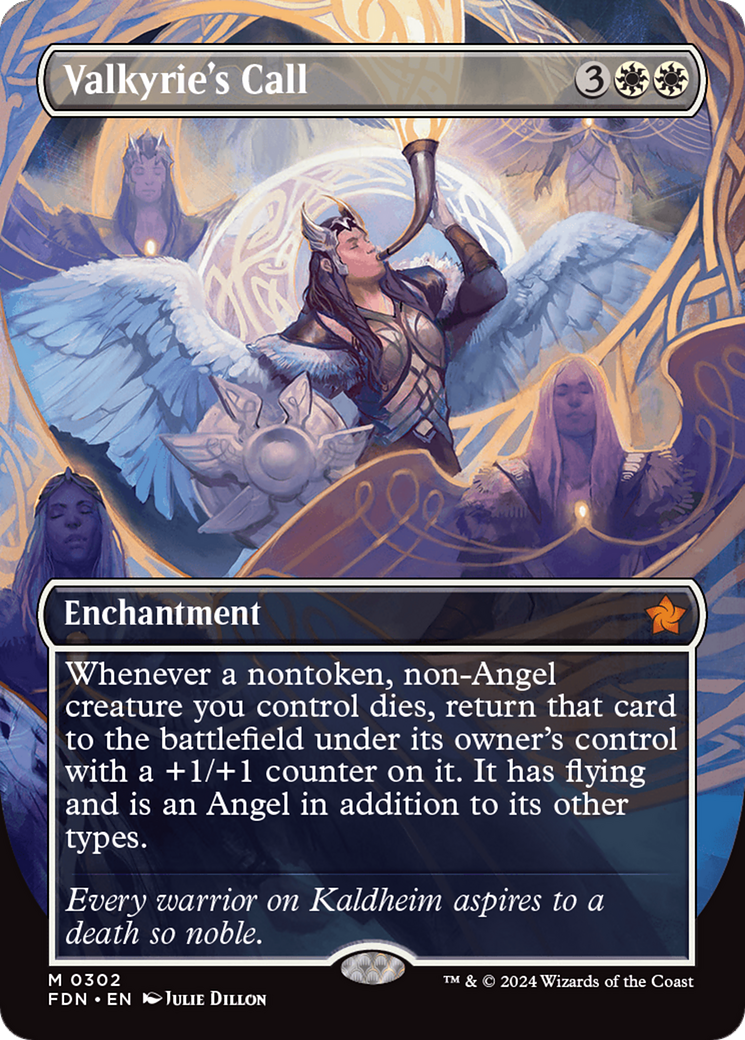 Valkyrie's Call (Borderless) [Foundations] MTG Single Magic: The Gathering | Red Claw Gaming