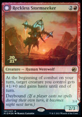 Reckless Stormseeker // Storm-Charged Slasher [Innistrad: Midnight Hunt Prerelease Promos] MTG Single Magic: The Gathering | Red Claw Gaming
