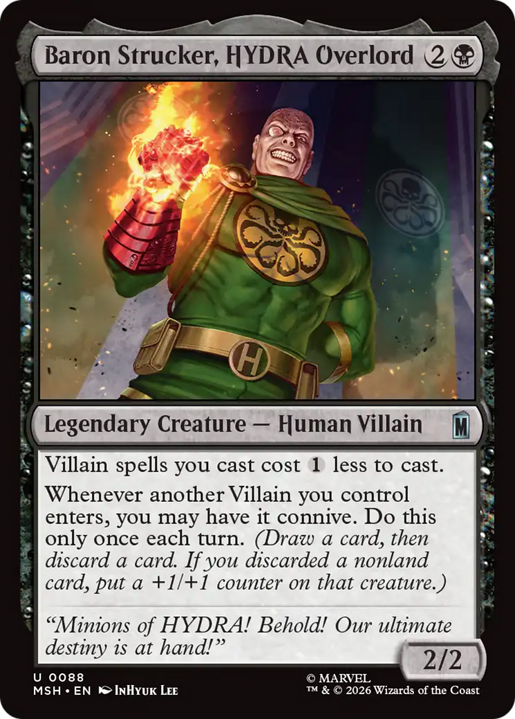 Baron Strucker, HYDRA Overlord [Marvel Super Heroes] MTG Single Magic: The Gathering | Red Claw Gaming