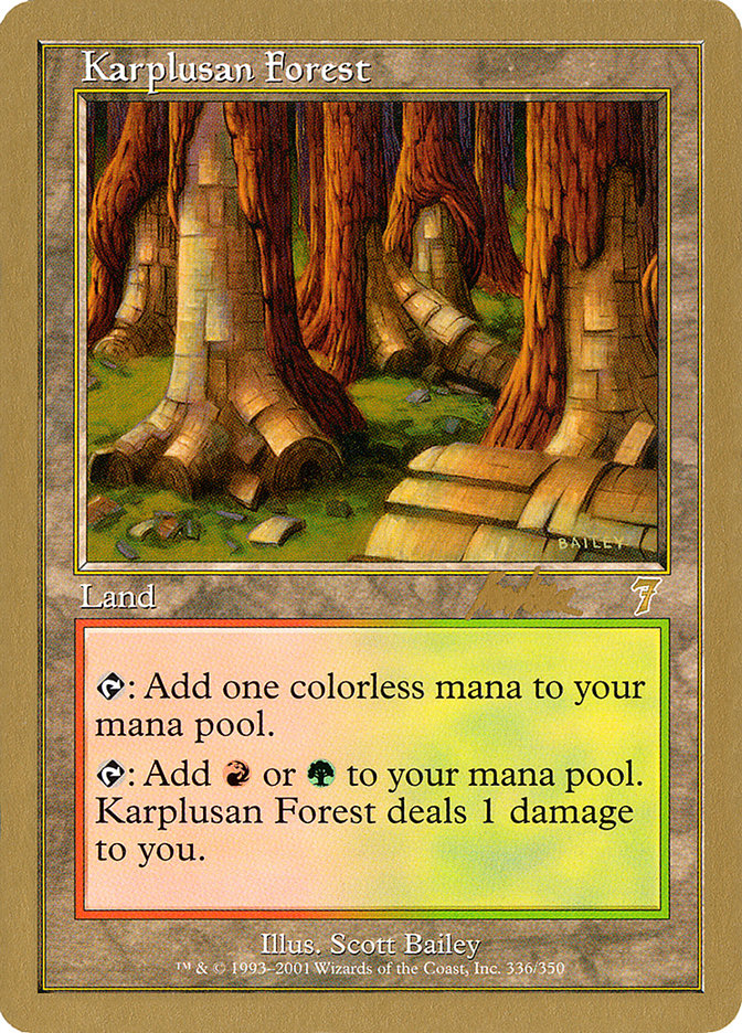 Karplusan Forest (Brian Kibler) [World Championship Decks 2002] MTG Single Magic: The Gathering | Red Claw Gaming