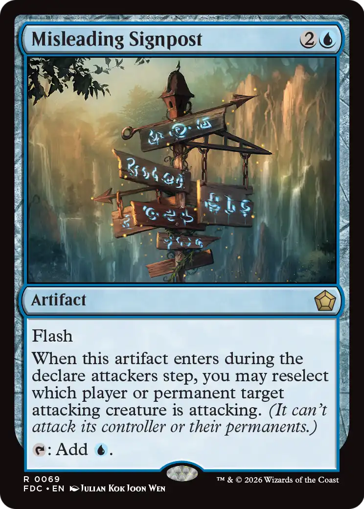 Misleading Signpost [Foundations Commander] | Red Claw Gaming