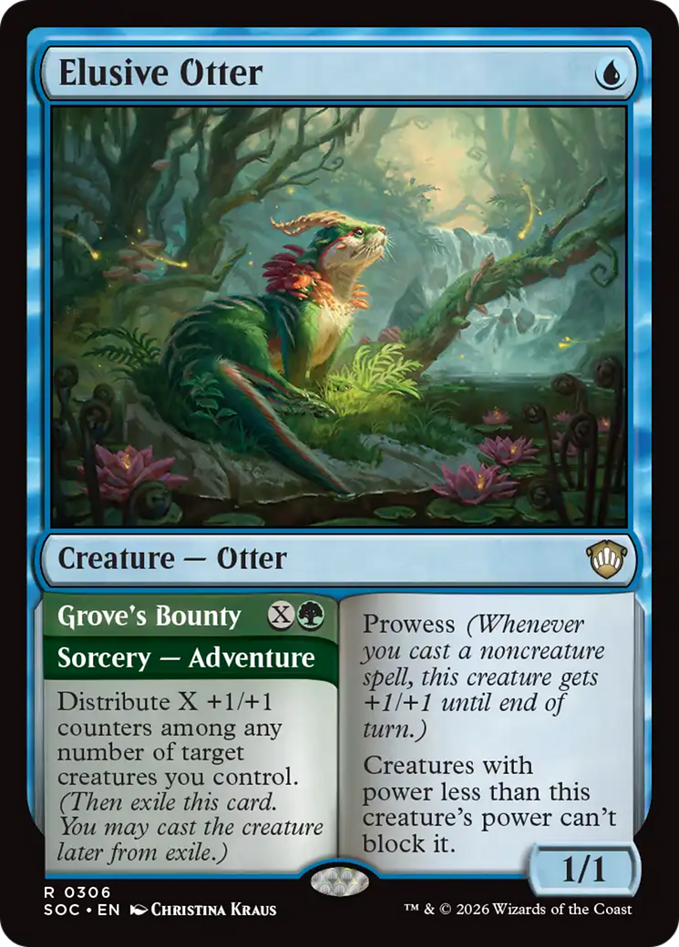 Elusive Otter [Secrets of Strixhaven Commander] MTG Single Magic: The Gathering | Red Claw Gaming