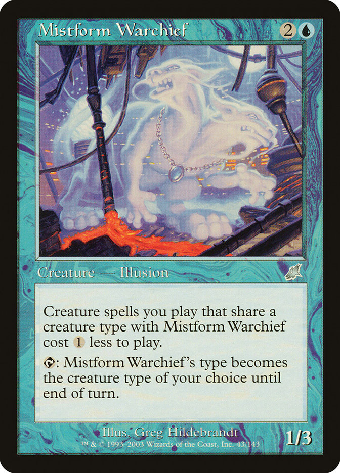 Mistform Warchief [Scourge] MTG Single Magic: The Gathering | Red Claw Gaming