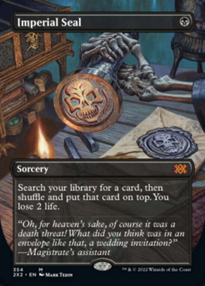 Imperial Seal (Borderless Alternate Art) [Double Masters 2022] MTG Single Magic: The Gathering    | Red Claw Gaming