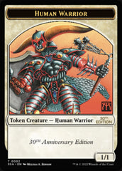 Human Warrior Token [30th Anniversary Tokens] MTG Single Magic: The Gathering | Red Claw Gaming