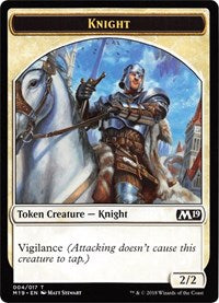 Knight // Thopter Double-Sided Token (Game Night) [Core Set 2019 Tokens] MTG Single Magic: The Gathering | Red Claw Gaming