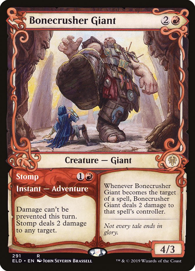 Bonecrusher Giant // Stomp (Showcase) [Throne of Eldraine] MTG Single Magic: The Gathering | Red Claw Gaming