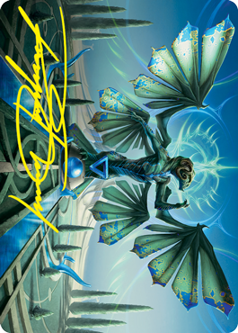Tanazir Quandrix Art Card (Gold-Stamped Signature) [Strixhaven: School of Mages Art Series] MTG Single Magic: The Gathering | Red Claw Gaming