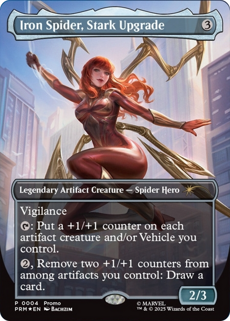 Iron Spider, Stark Upgrade (Borderless) [Media Promos] MTG Single Magic: The Gathering | Red Claw Gaming
