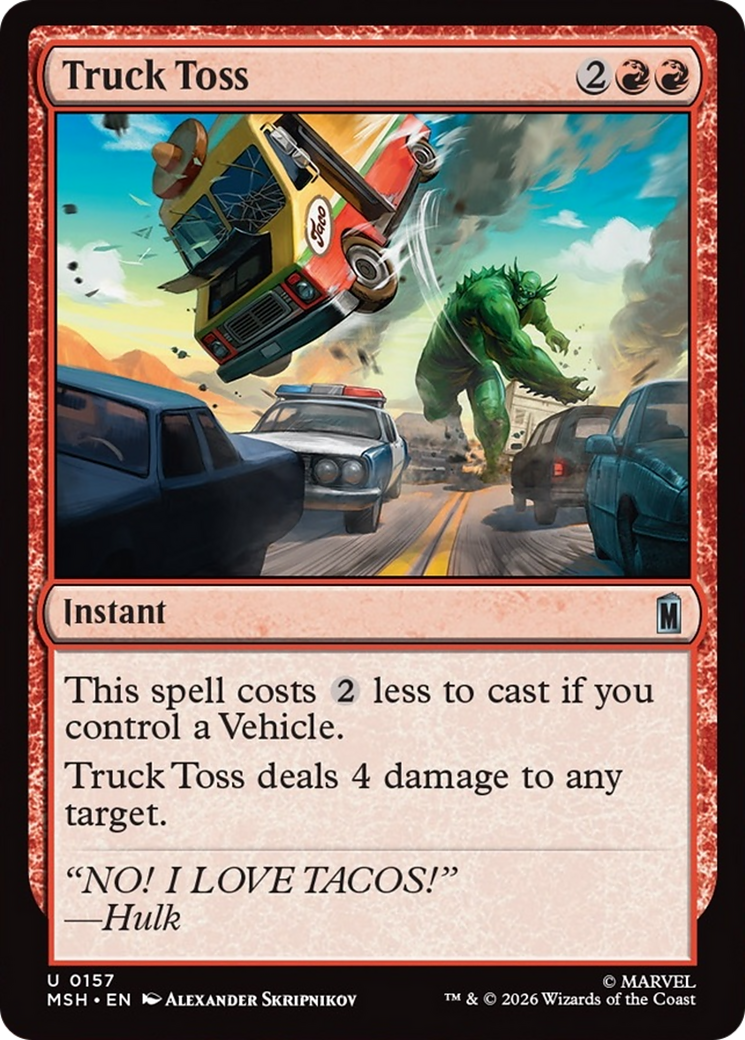 Truck Toss [Marvel Super Heroes] MTG Single Magic: The Gathering | Red Claw Gaming