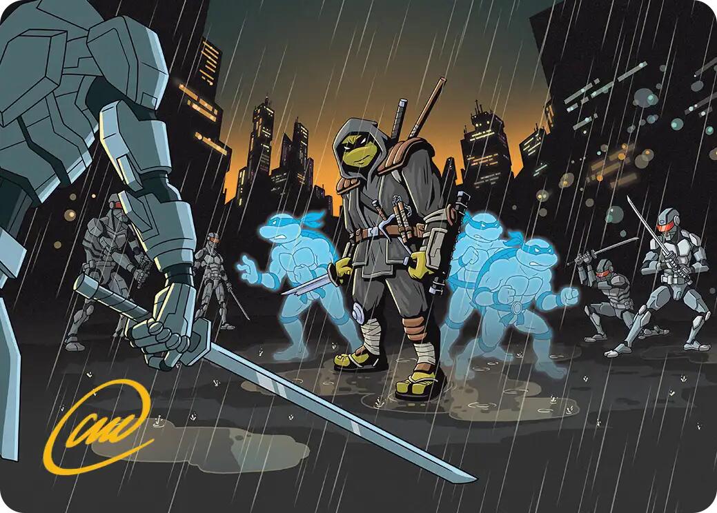 The Last Ronin's Technique Art Card (Gold-Stamped Signature) [Teenage Mutant Ninja Turtles Art Series] MTG Single Magic: The Gathering | Red Claw Gaming