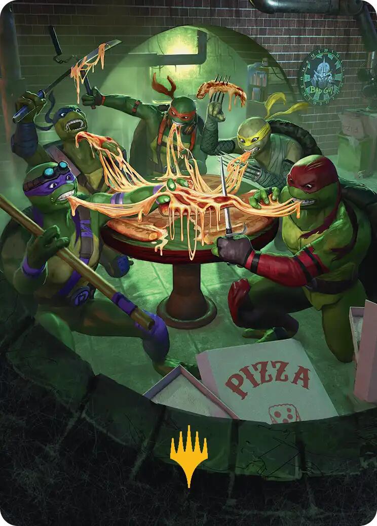 Food Chain Art Card (Gold-Stamped) [Teenage Mutant Ninja Turtles Art Series] MTG Single Magic: The Gathering | Red Claw Gaming