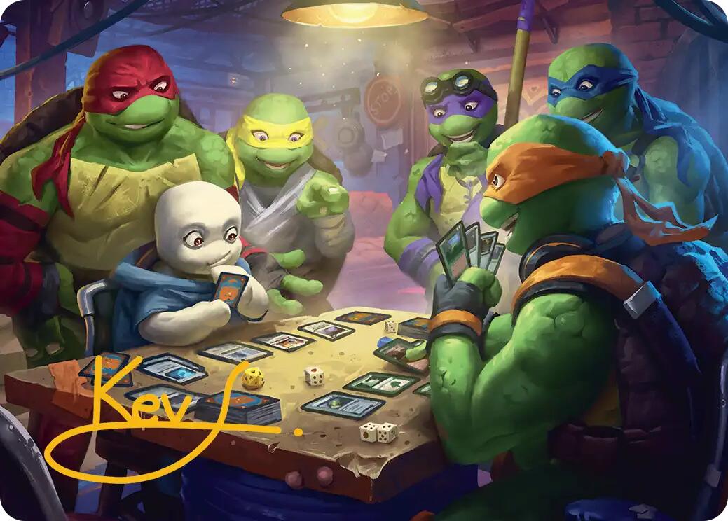 Lessons from Life Art Card (Gold-Stamped Signature) [Teenage Mutant Ninja Turtles Art Series] MTG Single Magic: The Gathering | Red Claw Gaming